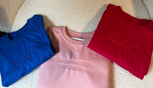 Embroidered I'm a Mommy Mamacita Love Island Tee Shirt