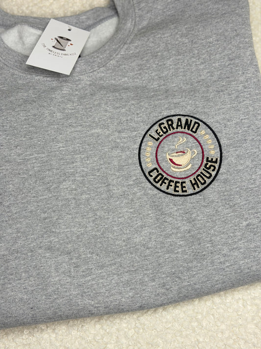 CUSTOM BUSINESS LOGO/BUSINESS MERCH Embroidered Crewneck Sweatshirt