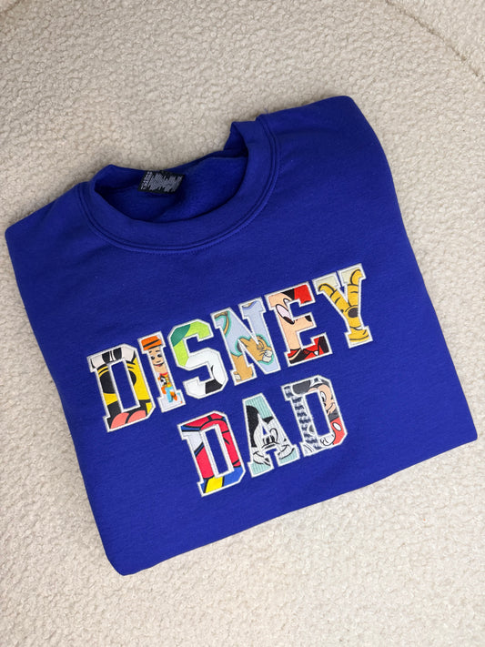 Magical Dad Embroidered Applique Keepsake Crewneck Sweatshirt