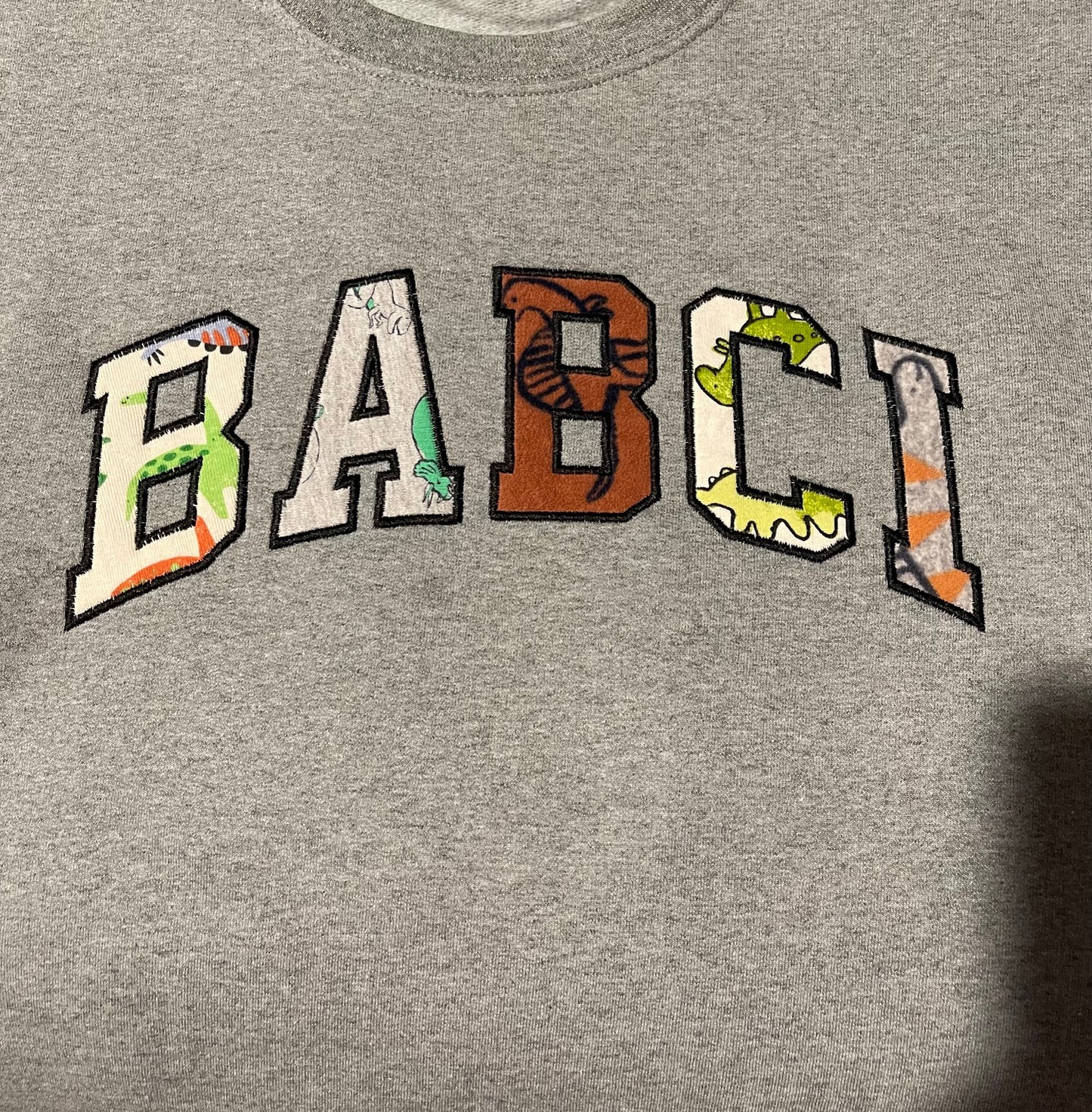 CUSTOM NAME Embroidered Applique Keepsake Crewneck Sweatshirt