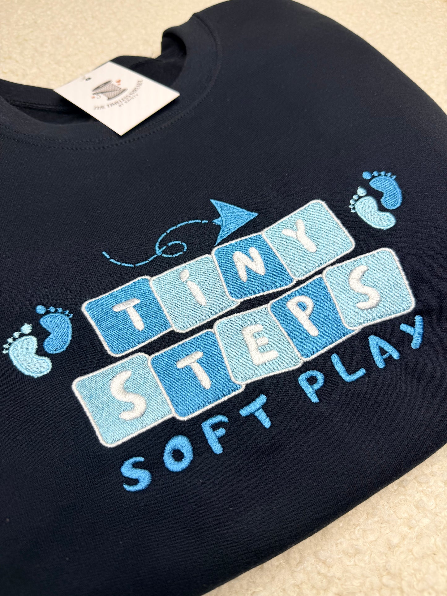 CUSTOM BUSINESS LOGO/BUSINESS MERCH Embroidered Crewneck Sweatshirt