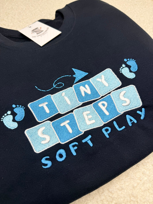 CUSTOM BUSINESS LOGO/BUSINESS MERCH Embroidered Crewneck Sweatshirt