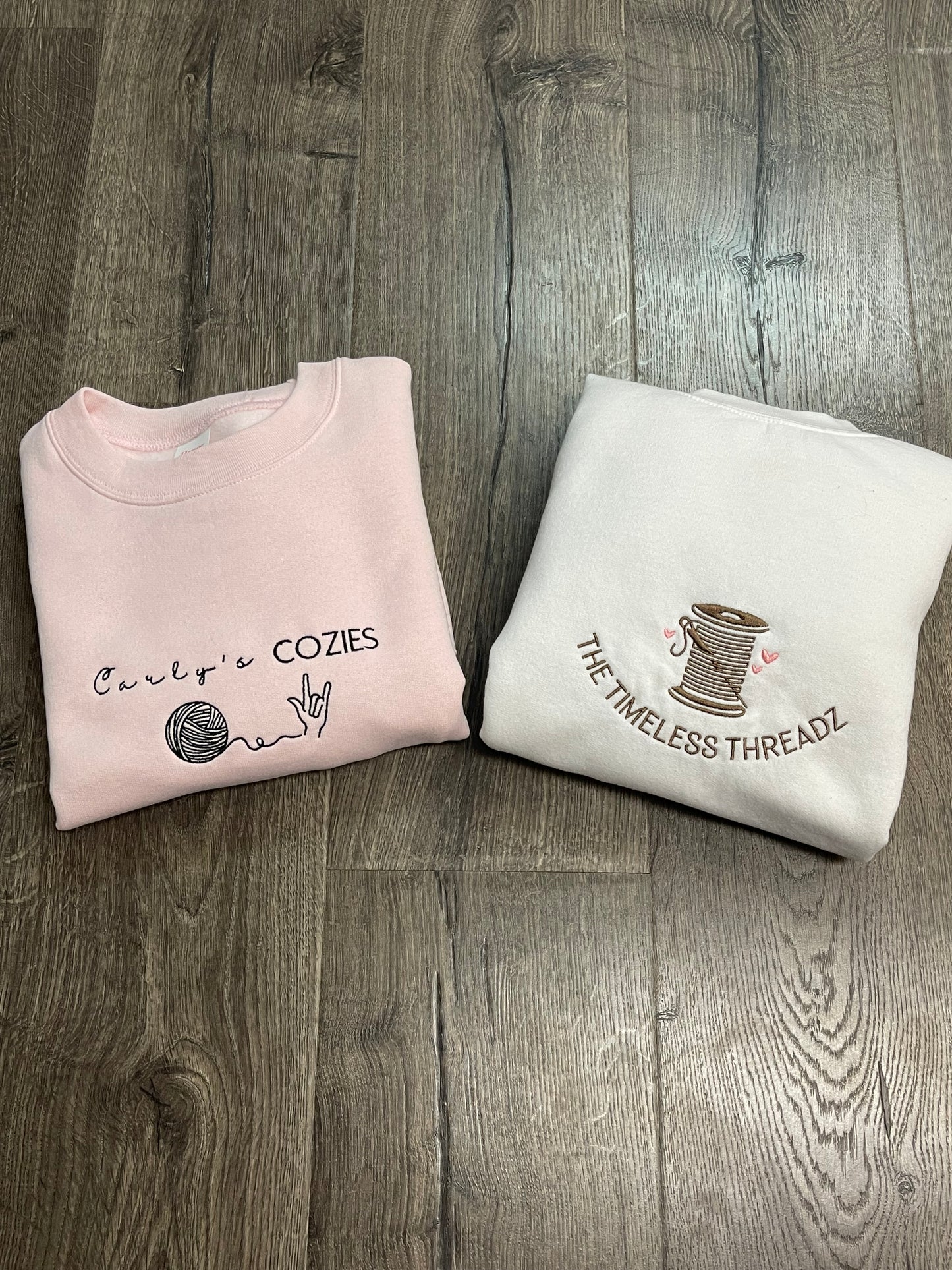 CUSTOM BUSINESS LOGO/BUSINESS MERCH Embroidered Crewneck Sweatshirt