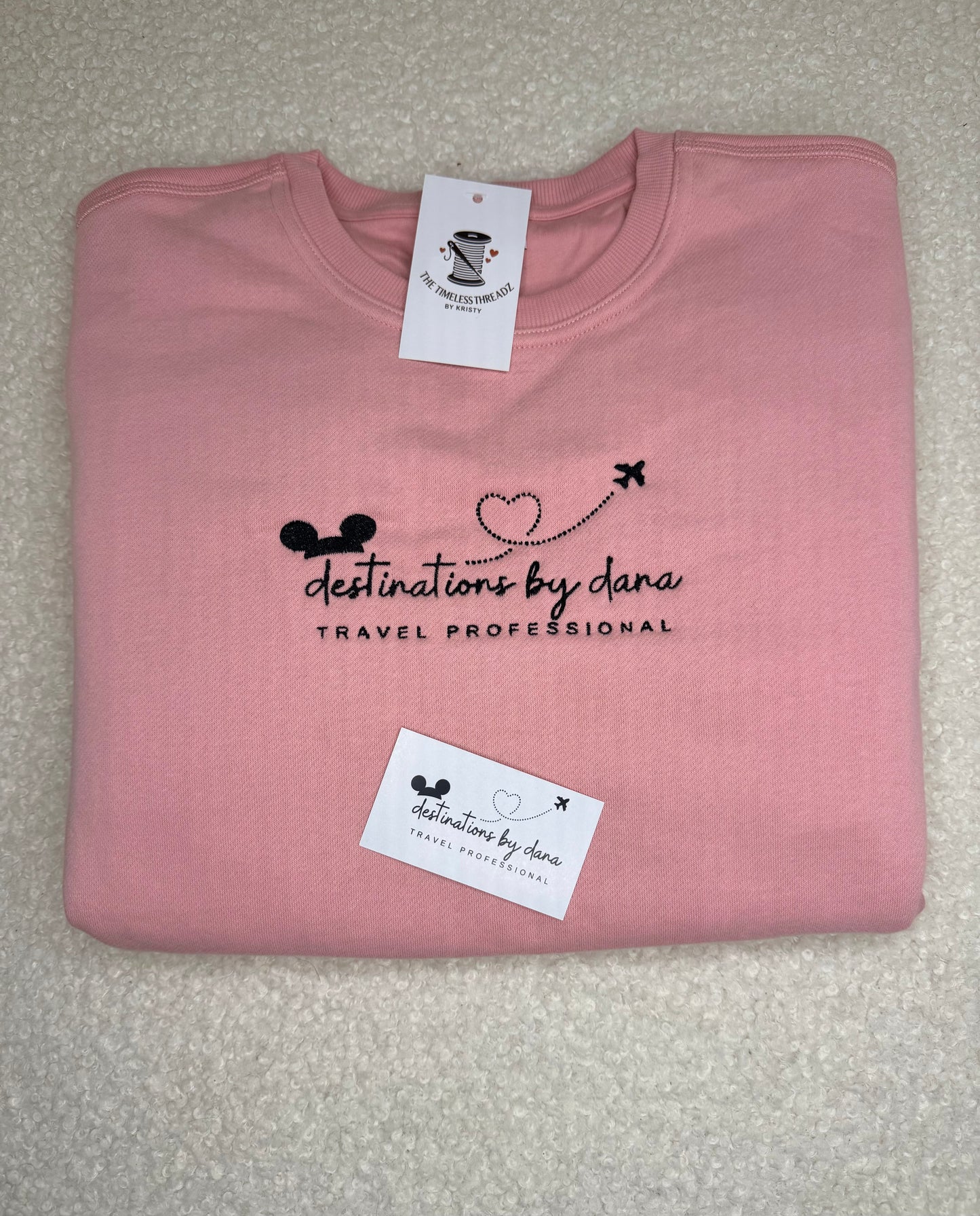 CUSTOM BUSINESS LOGO/BUSINESS MERCH Embroidered Crewneck Sweatshirt