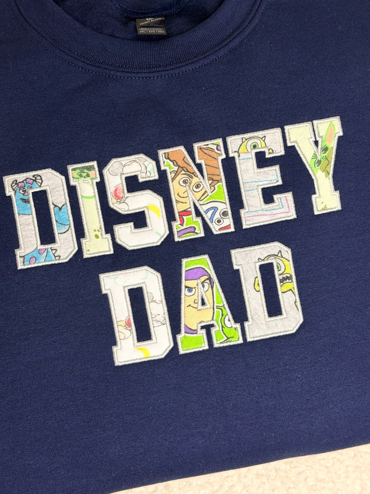 Magical Dad Embroidered Applique Keepsake Crewneck Sweatshirt