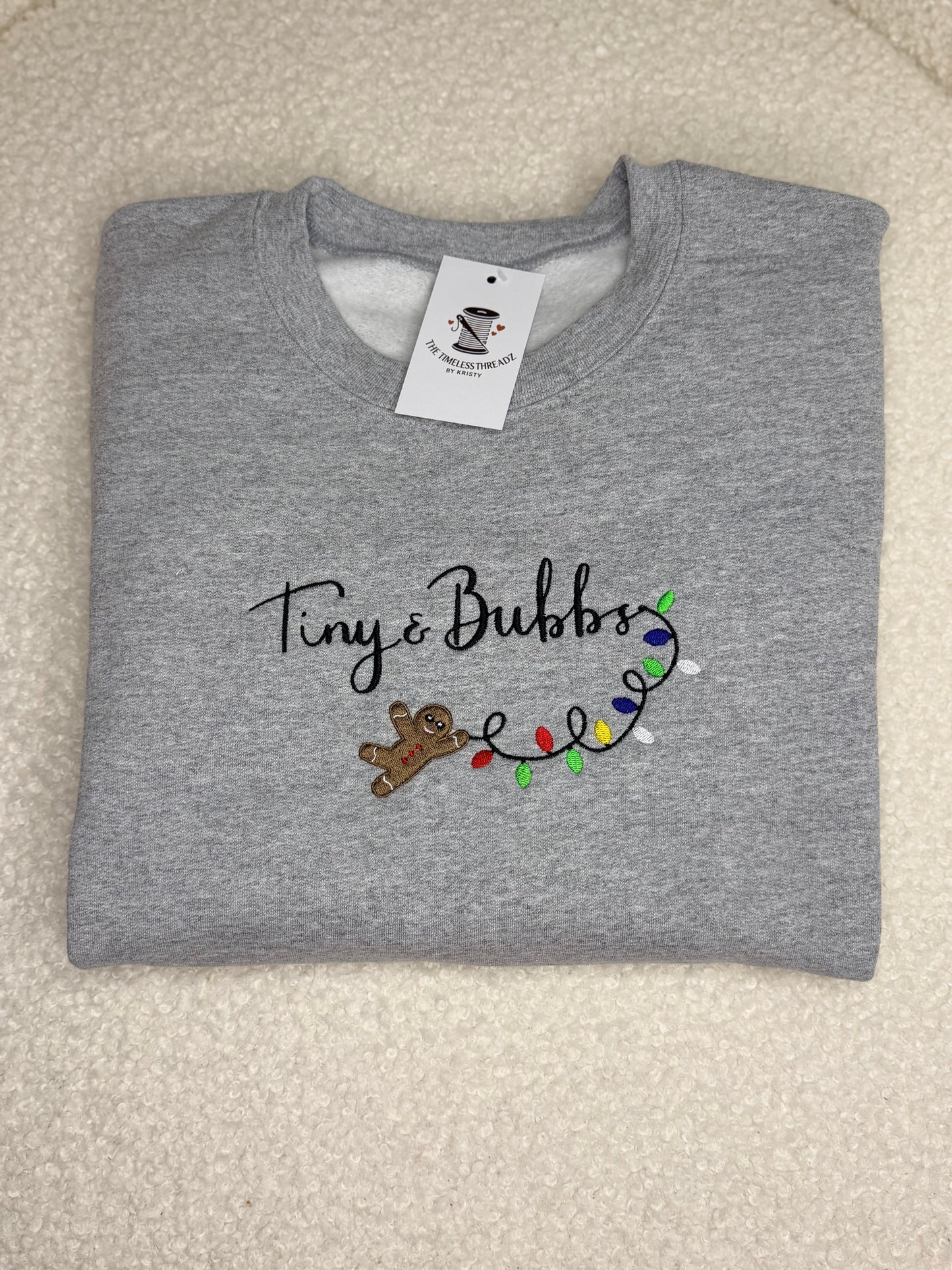 CUSTOM BUSINESS LOGO/BUSINESS MERCH Embroidered Crewneck Sweatshirt