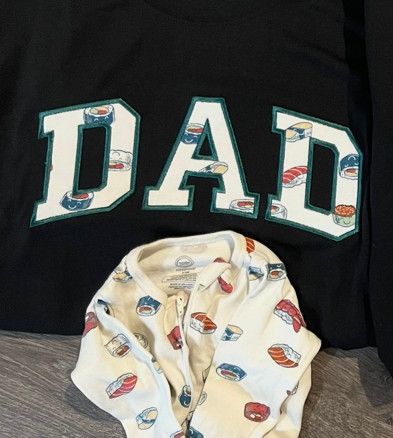 DADA/DAD Embroidered Applique Keepsake Crewneck Sweatshirt