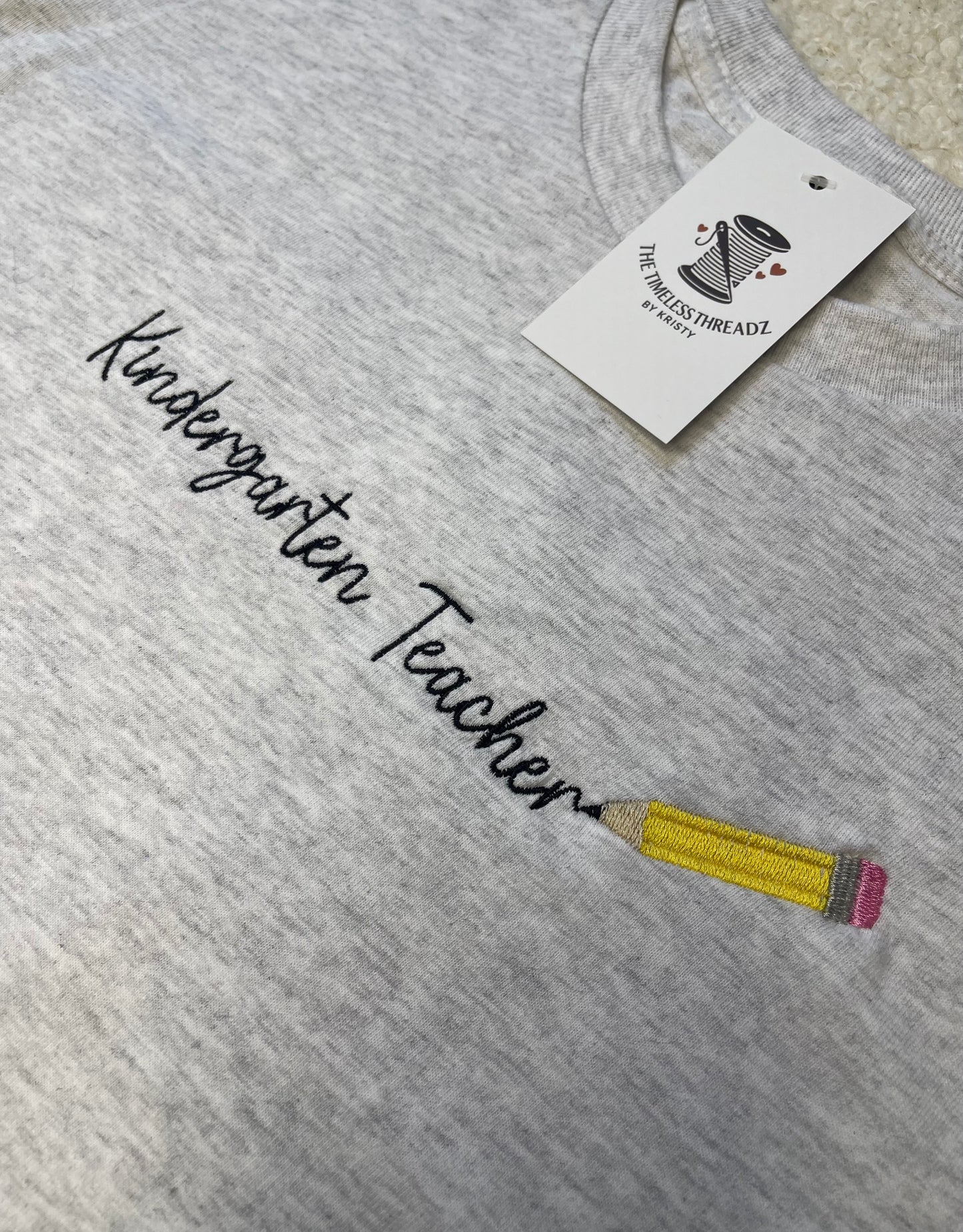 Custom Name Pencil Writing Tee