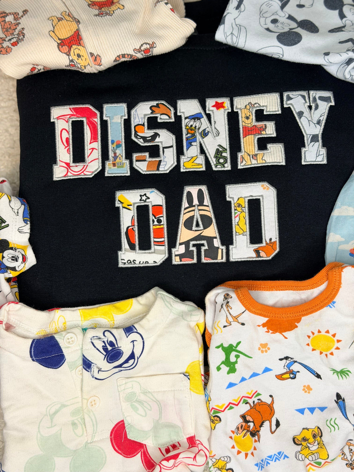 Magical Dad Embroidered Applique Keepsake Crewneck Sweatshirt