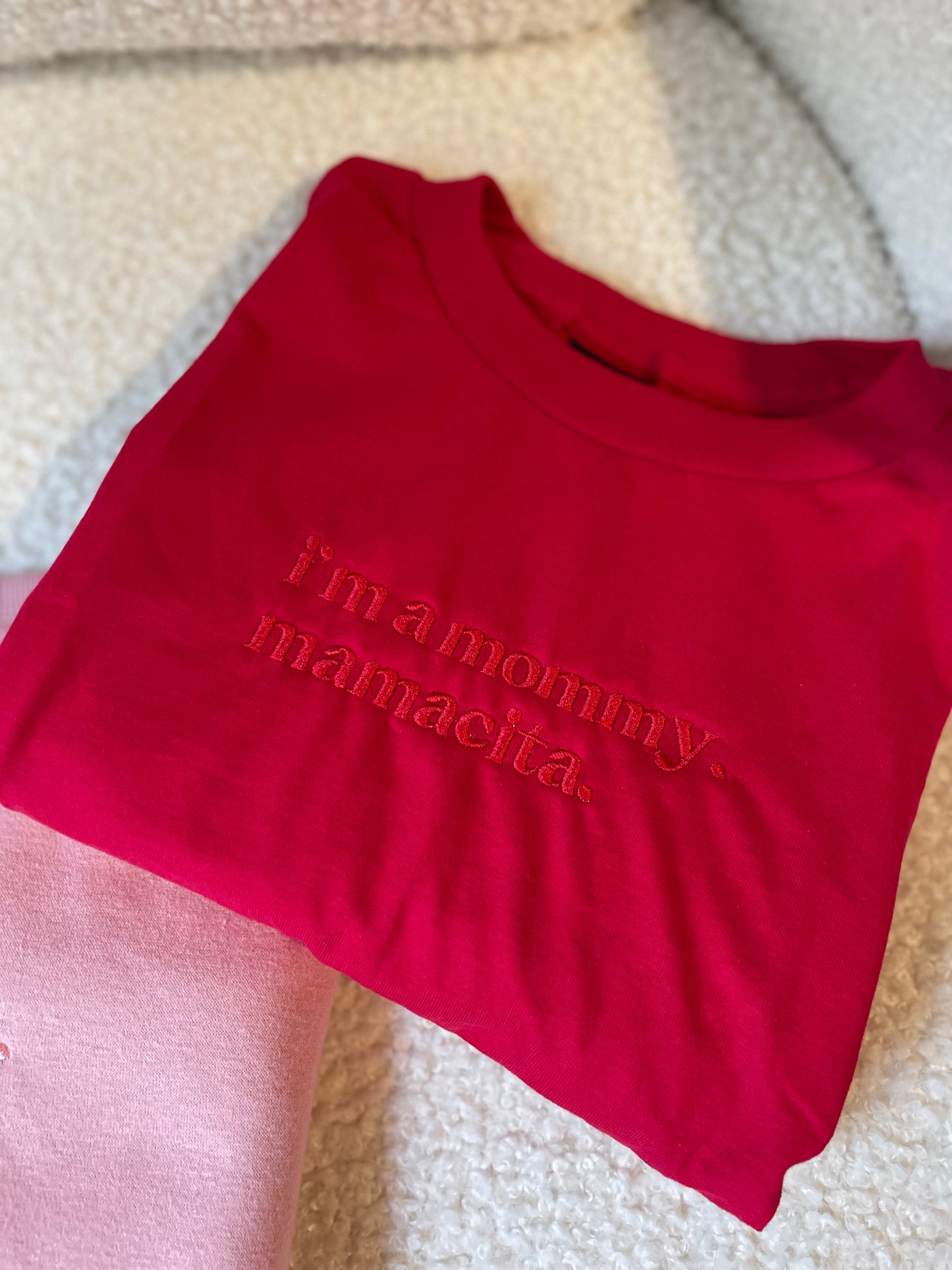 Embroidered I'm a Mommy Mamacita Love Island Tee Shirt