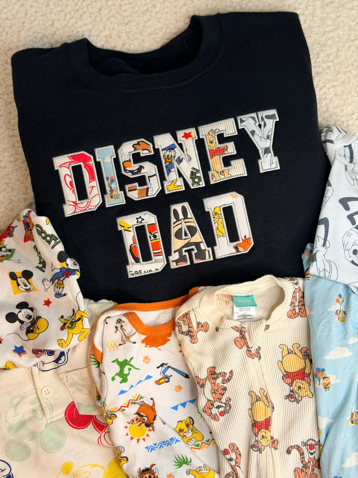 Magical Dad Embroidered Applique Keepsake Crewneck Sweatshirt