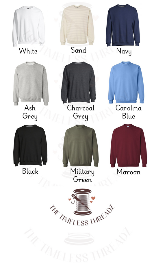 Ghost Embroidered Applique Crewneck Sweatshirt